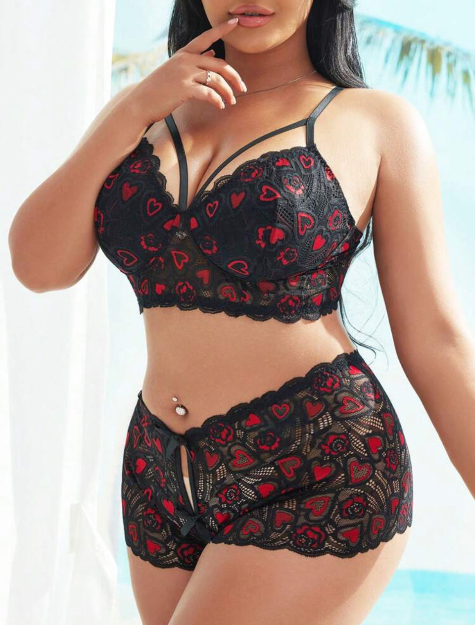 Conjunto sexy 4XL