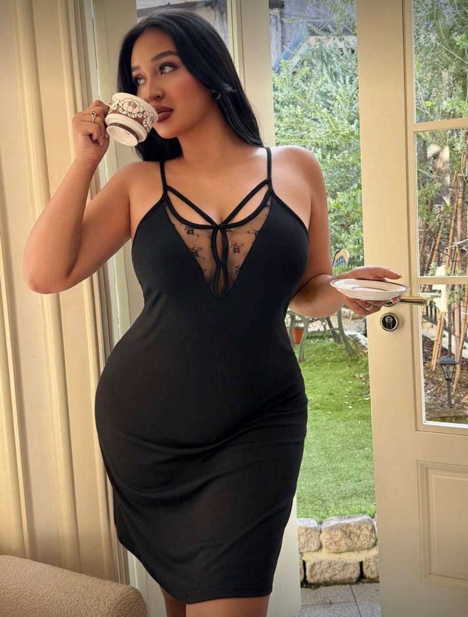 Camisón negro 2XL