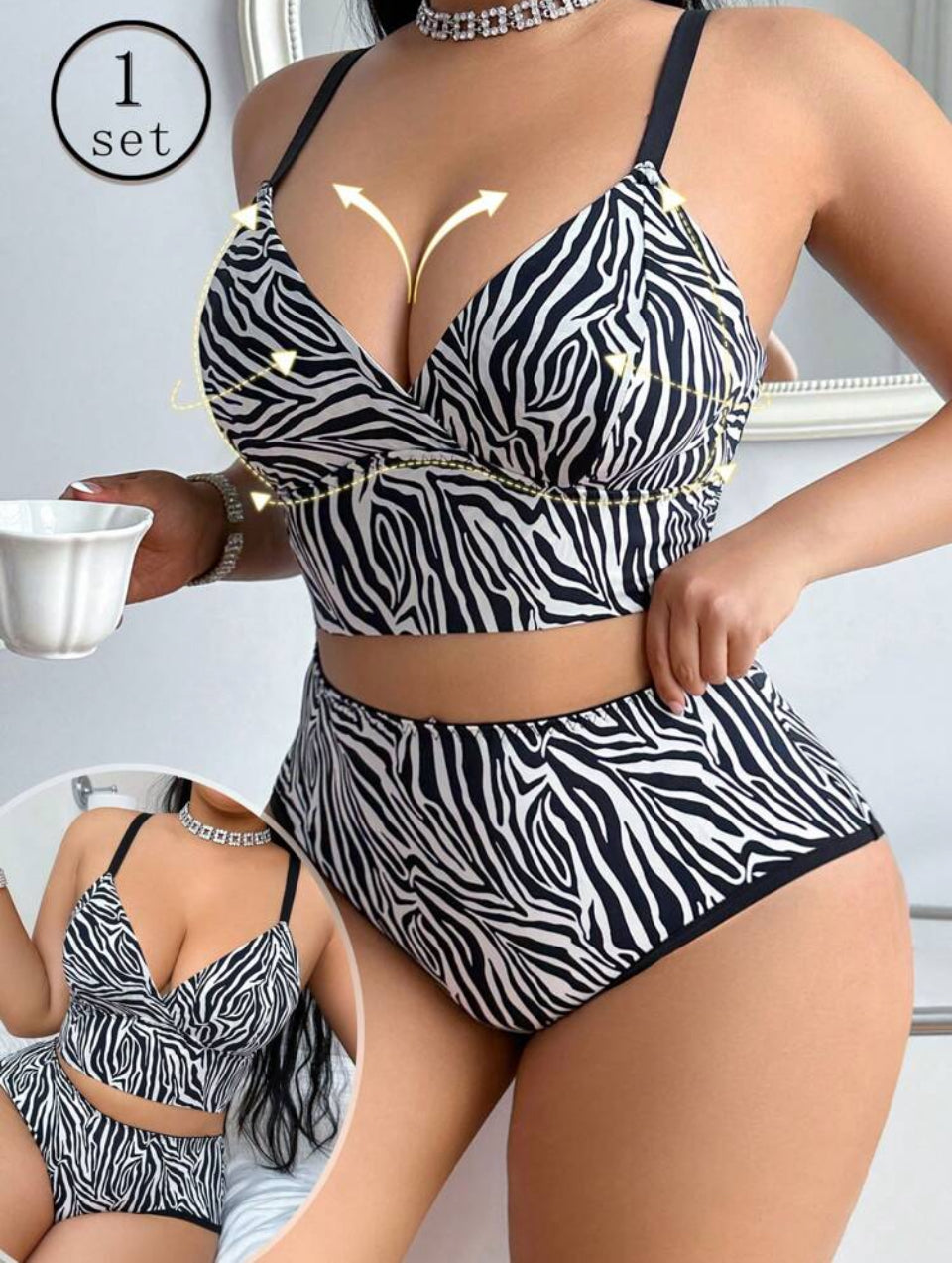 Conjunto animal print cebra 🦓 5XL