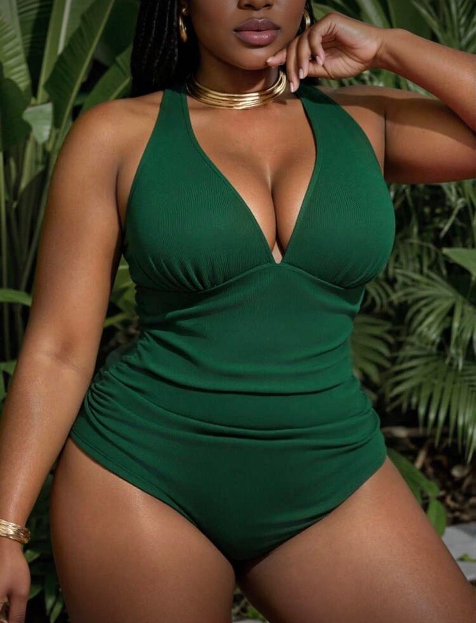 Malla verde esmeralda XL