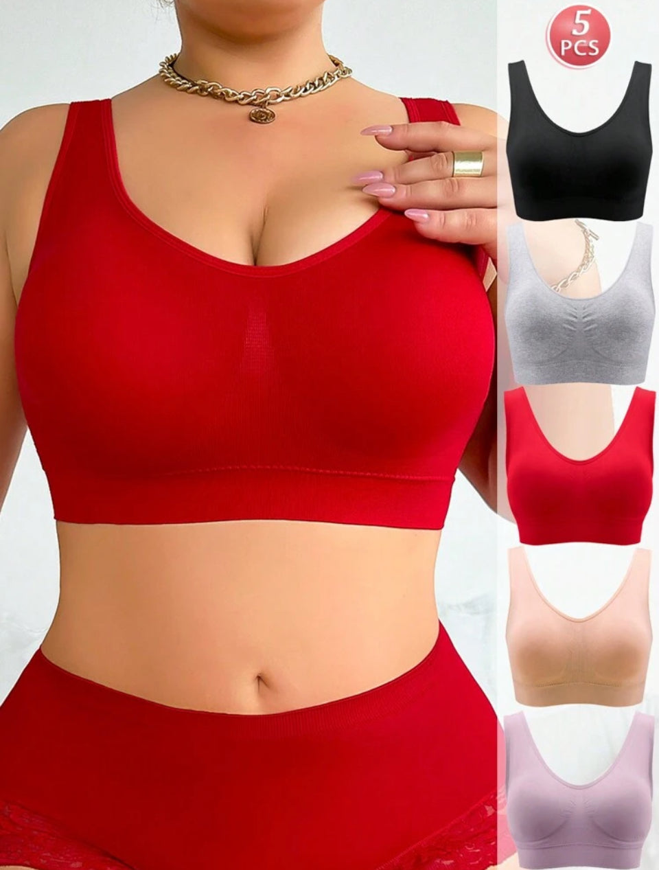 Sujetador deportivo grande 4XL