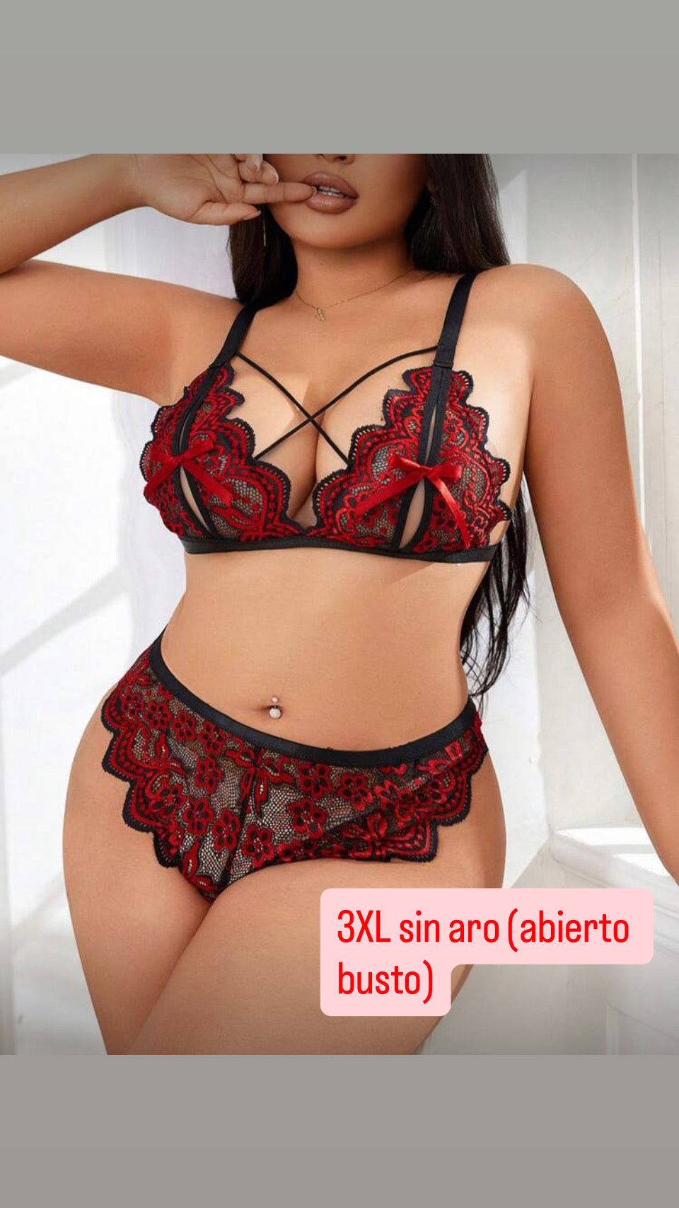 Conjunto sexy 3XL