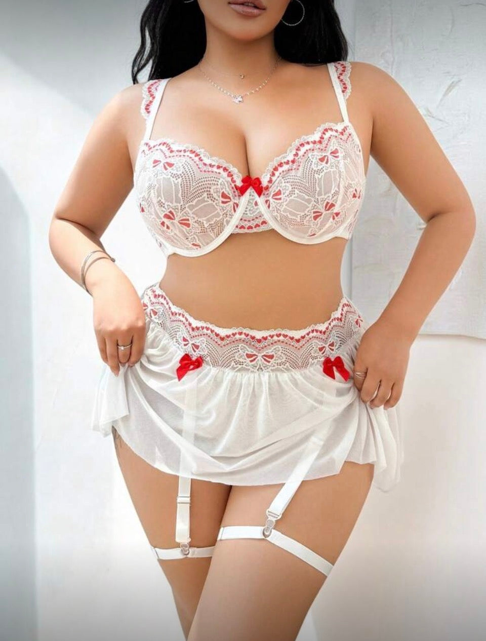 Conjunto blanco 4XL y XL