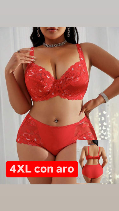 Conjunto rojo 4XL
