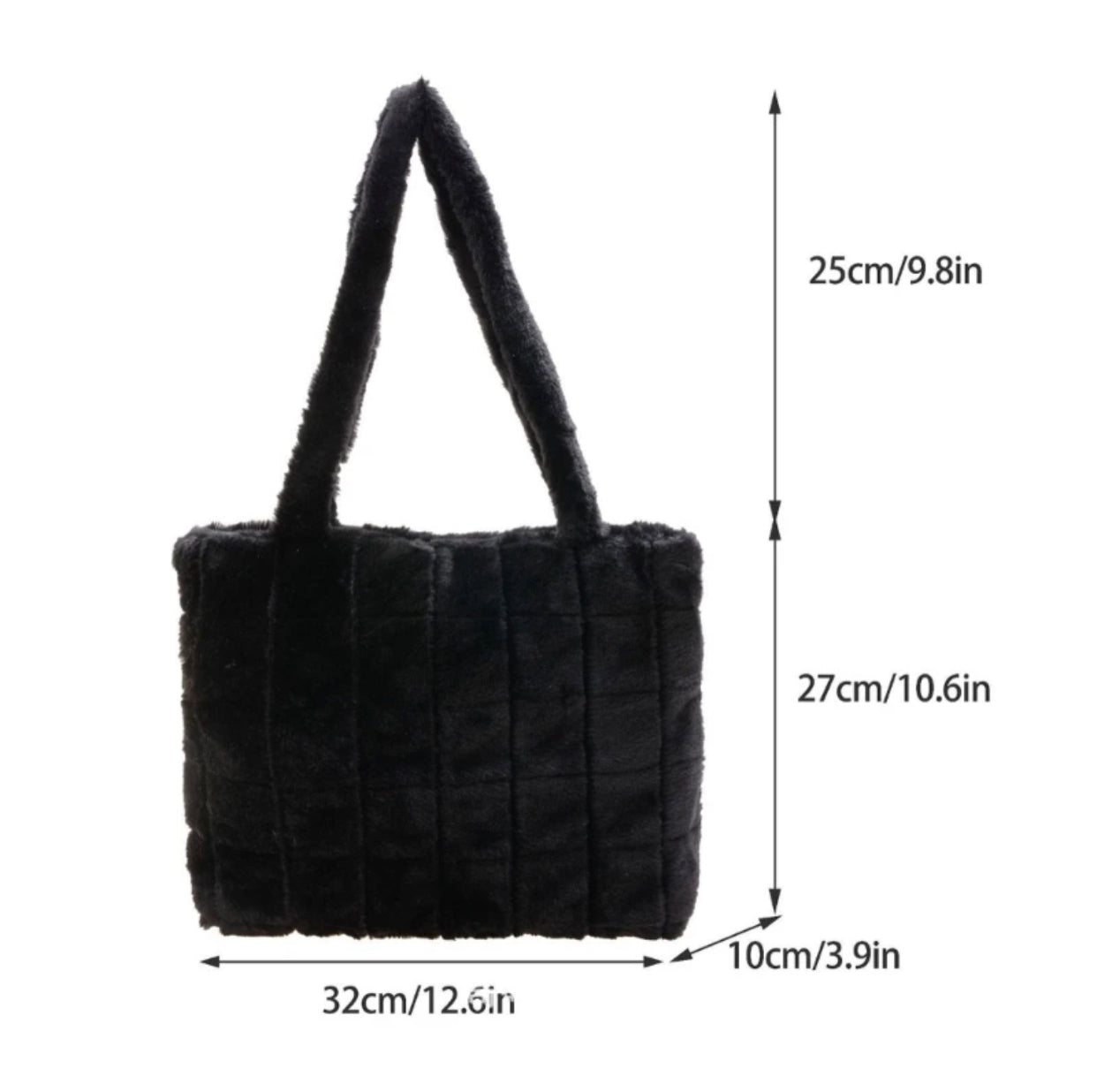 Bolso para invierno en negro