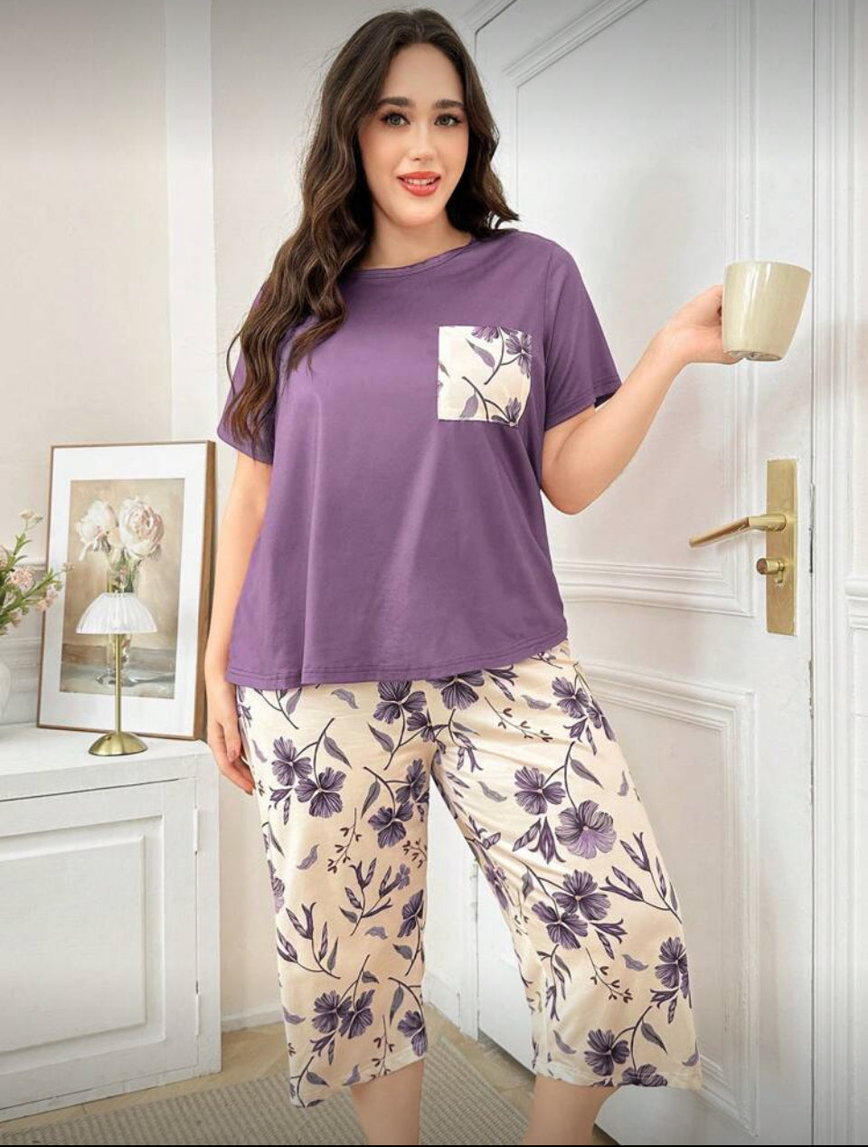Pijama 2XL violeta