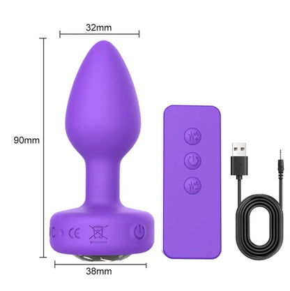 Vibrador anal 10 velocidades recargable