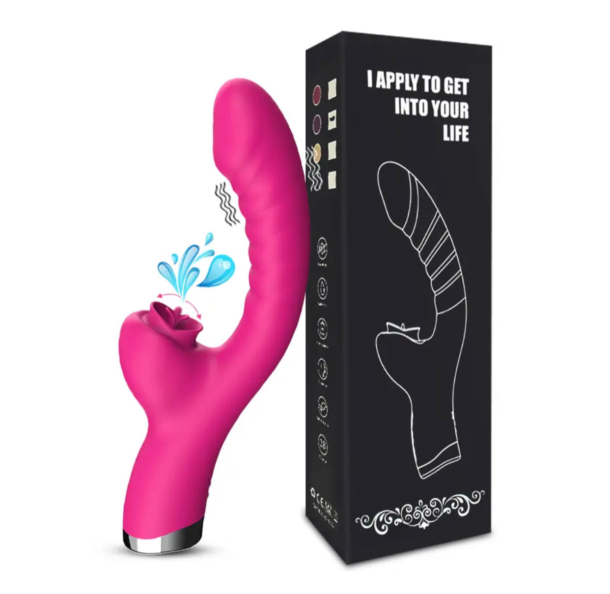 Vibrador 2 en 1 con lenguita