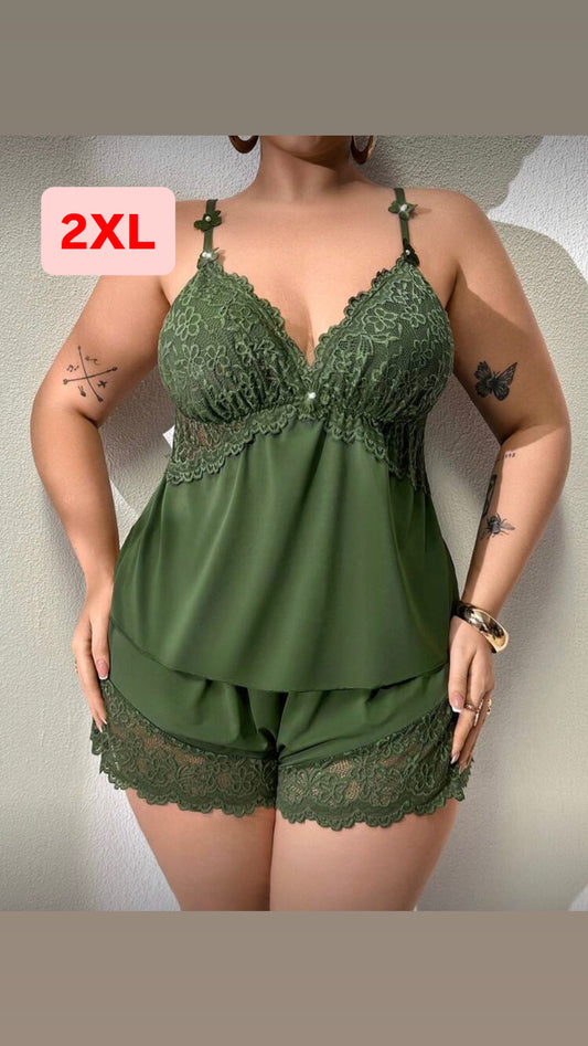 Pijama verde militar 2XL