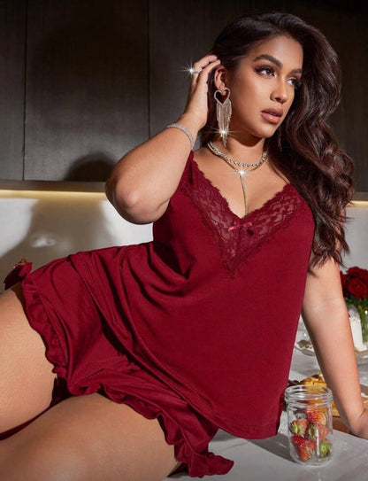 Pijama rojo 4XL