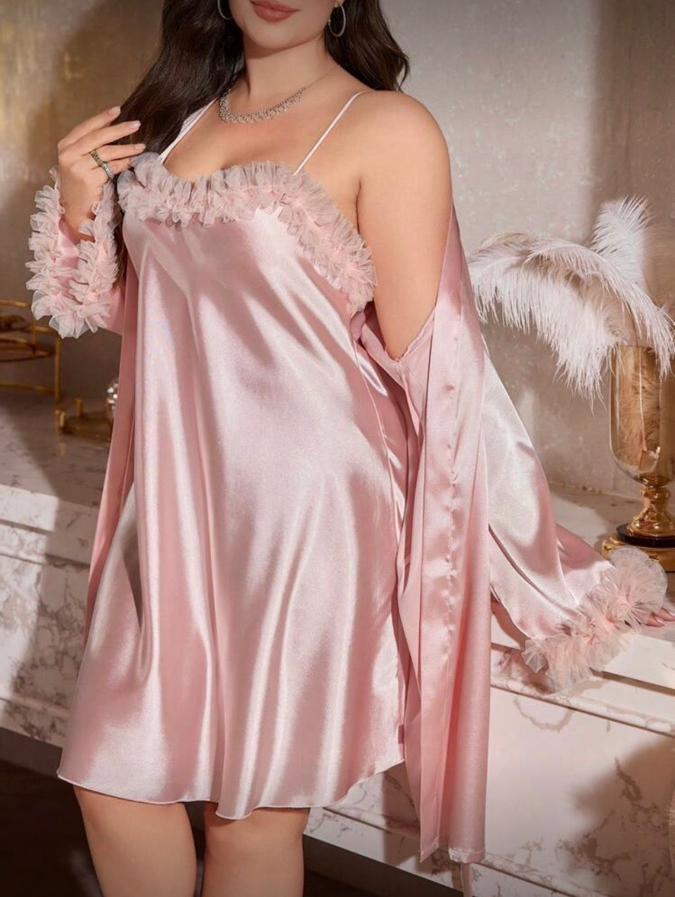 Camisón con bata 2XL