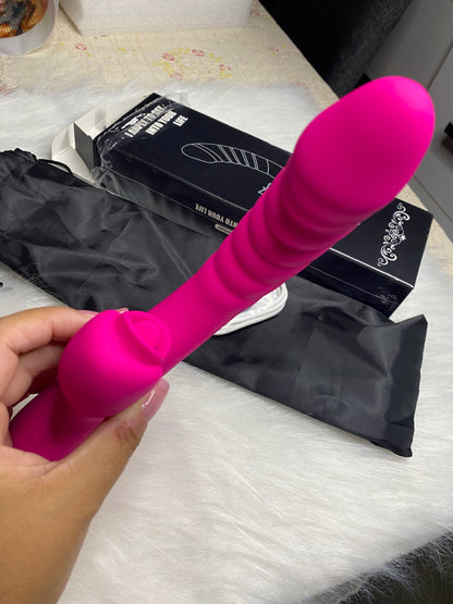 Vibrador 2 en 1 con lenguita