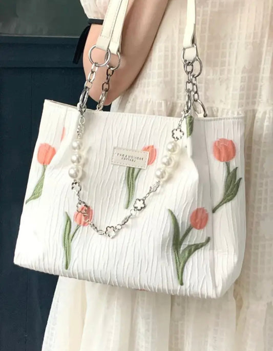 Bolso grande floral