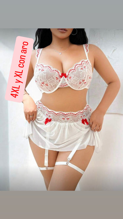 Conjunto blanco 4XL y XL