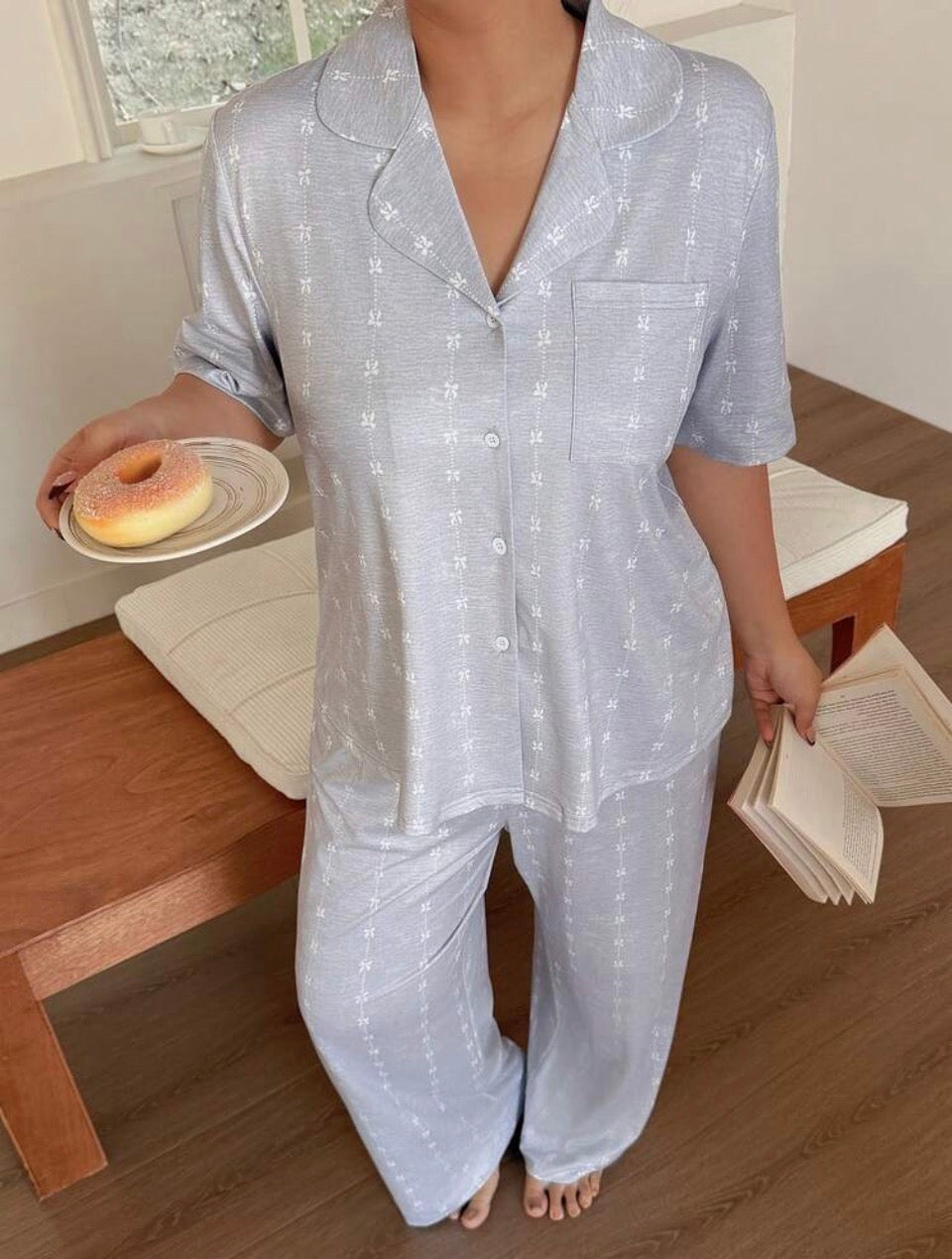Pijama gris claro 2XL