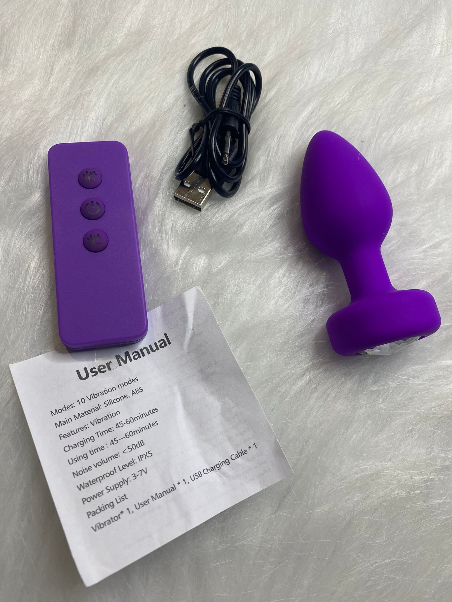 Vibrador anal 10 velocidades recargable