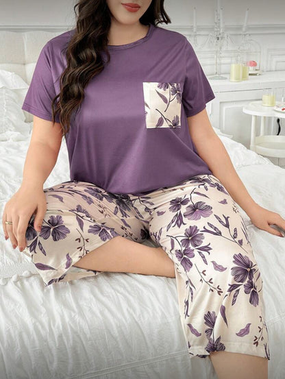 Pijama 2XL violeta