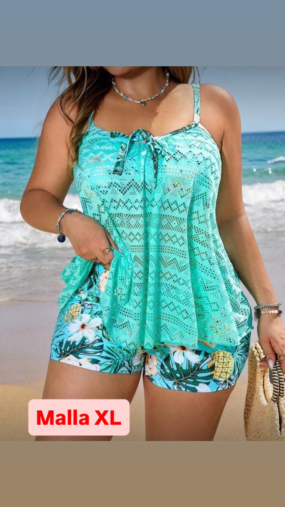 Malla verde claro XL