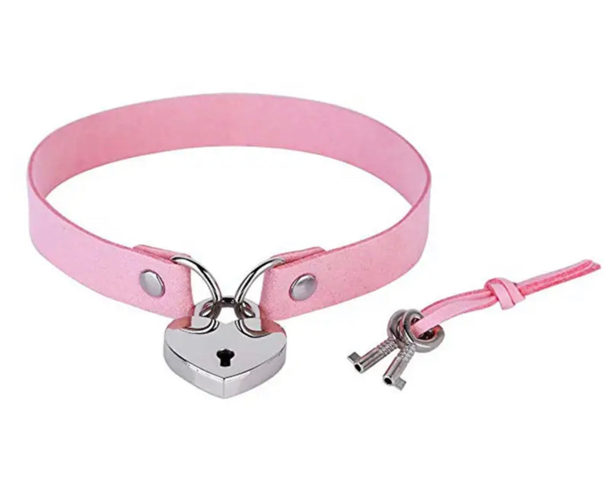 Choker Rosa con Candado