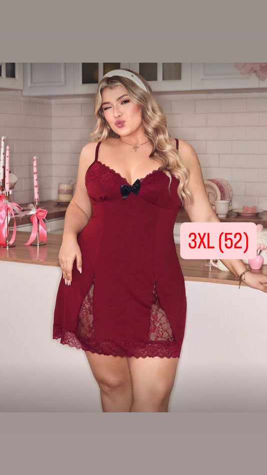 Camisón bordo 3XL