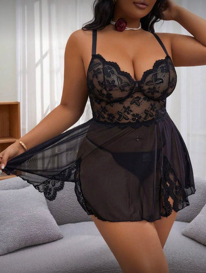 Babydoll negro 2XL