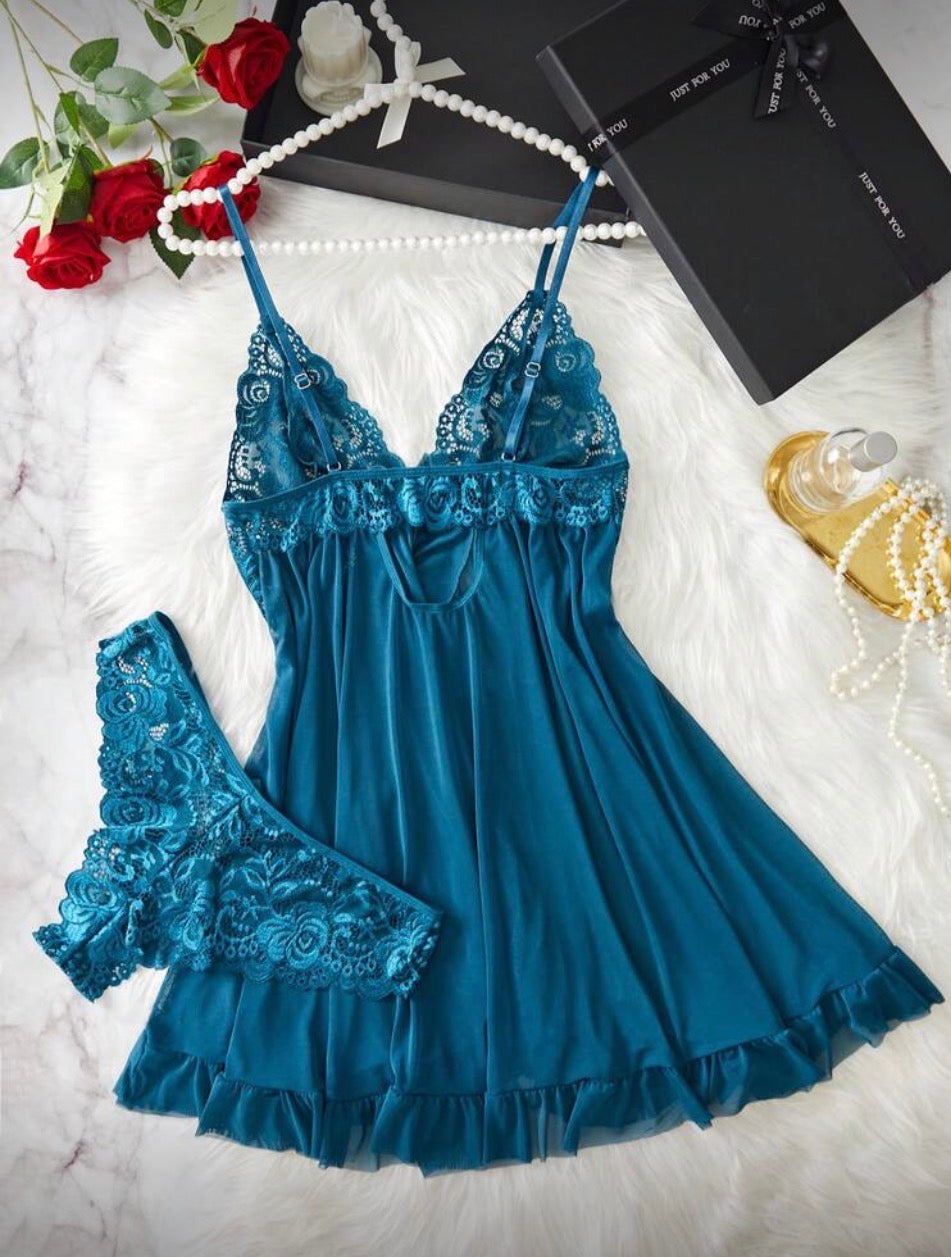 Babydoll turquesa XL