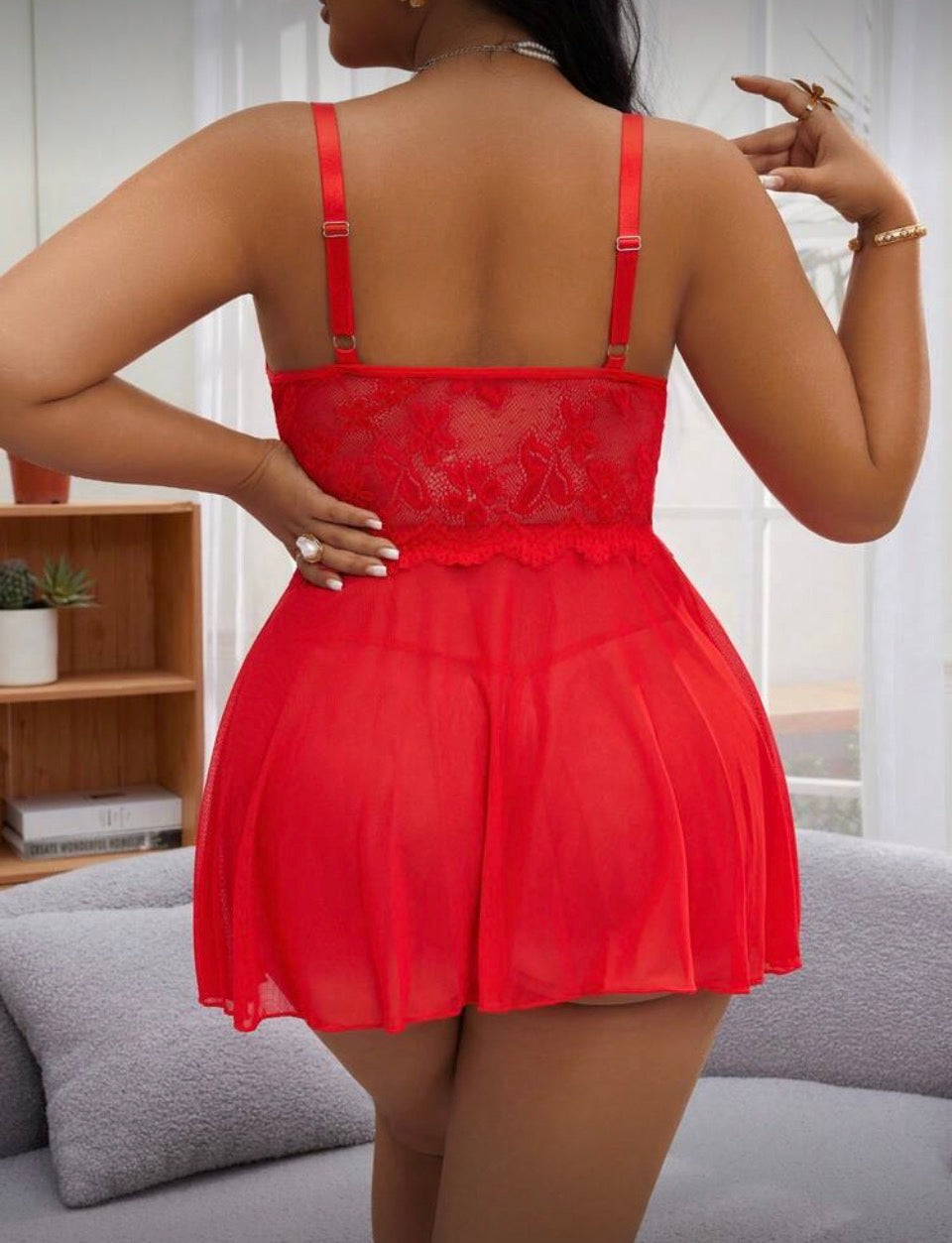 Babydoll rojo 3XL