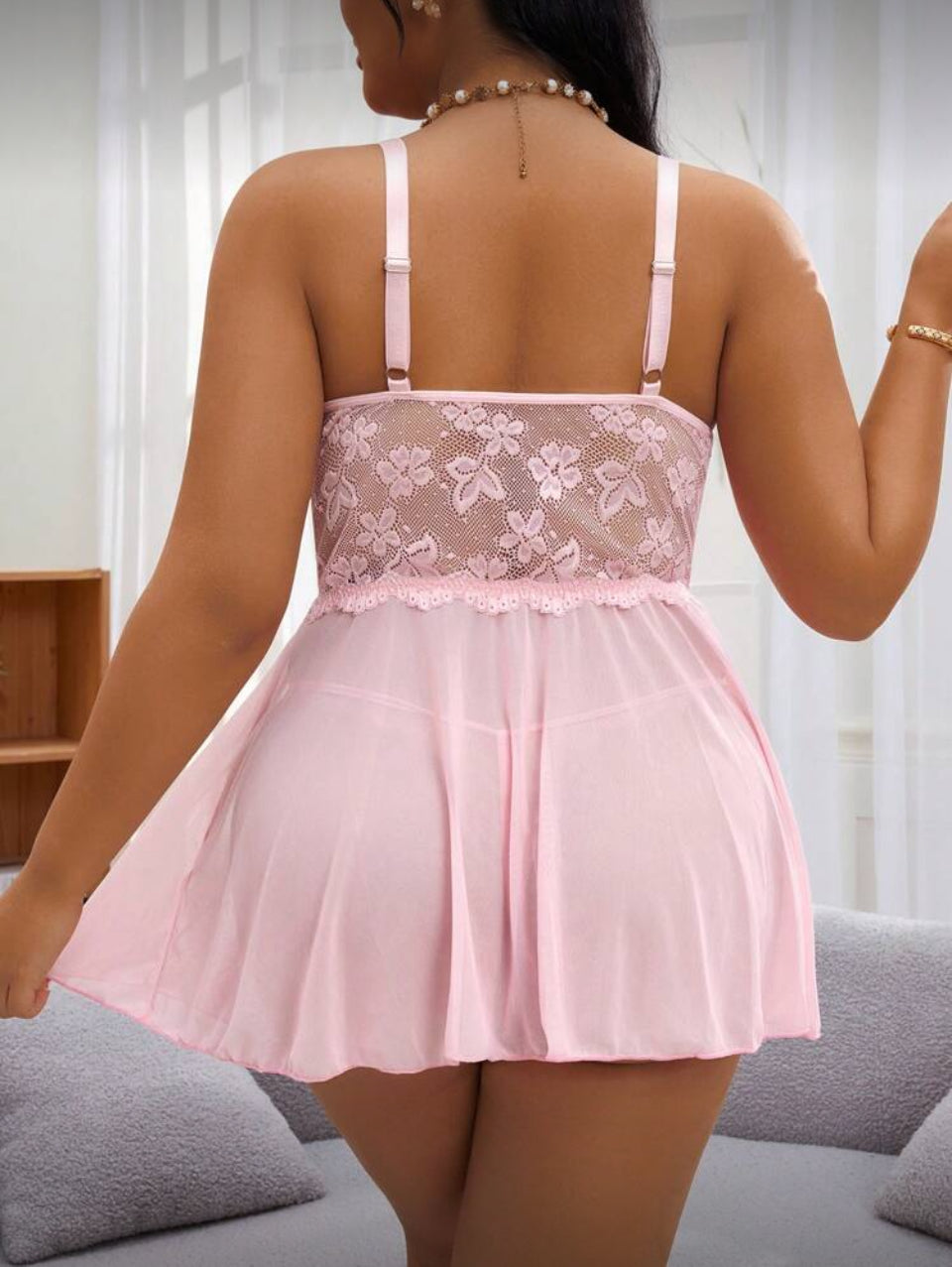 Babydoll Rosa 3XL