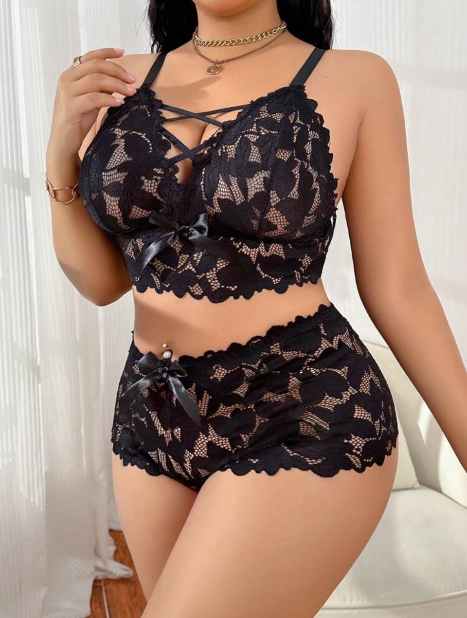 Conjunto negro 4XL