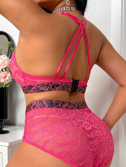 Conjunto fucsia 4XL