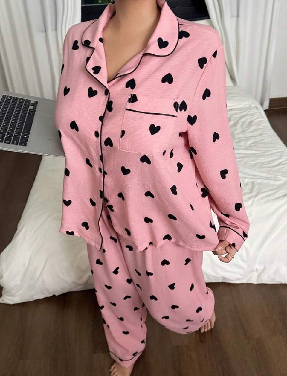 Pijama rosa 4XL