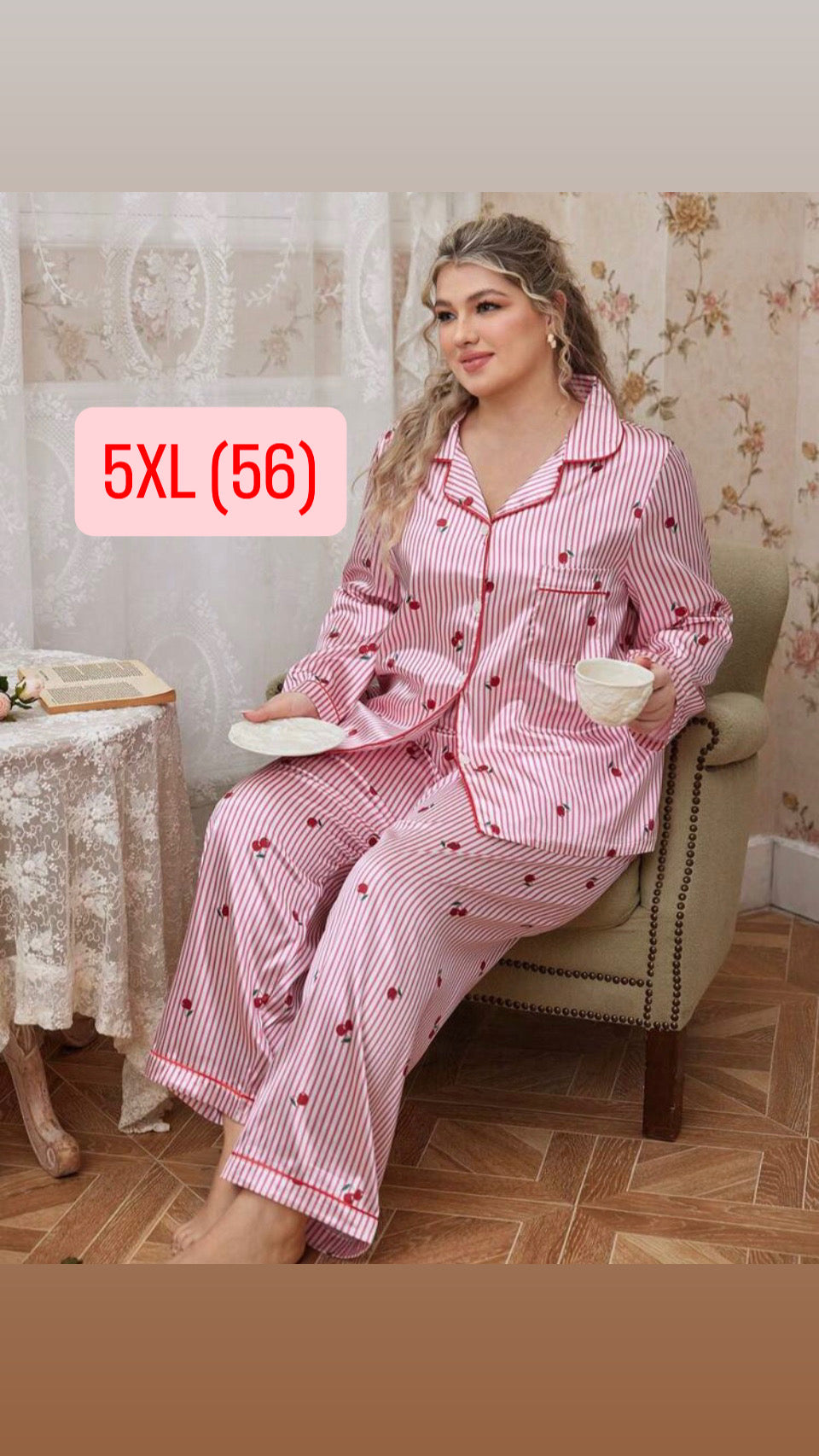 Pijama rosa 5XL