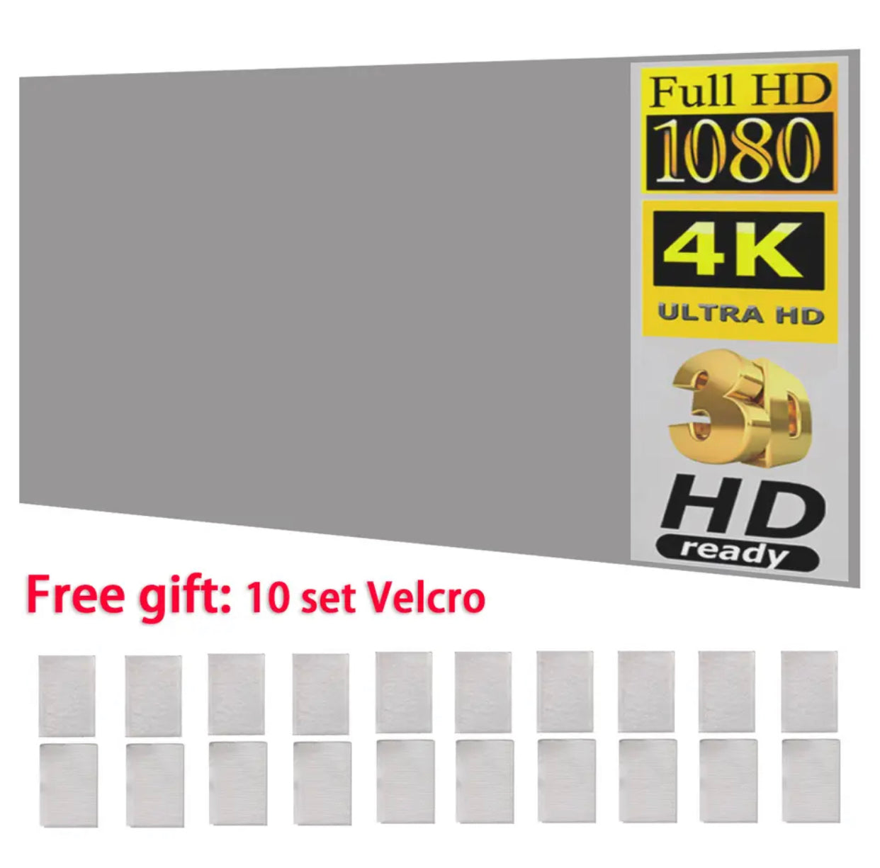 DITONG-Proyector HY300 Plus HD portátil, 4K, 1280x720P, Android 11, Wifi6, LED, vídeo, cine en casa, mini Proyector de películas + pantalla reflectiva 133’’