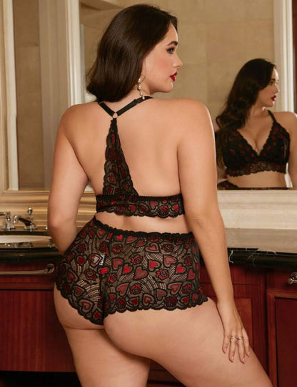 Negro y rojo 4XL