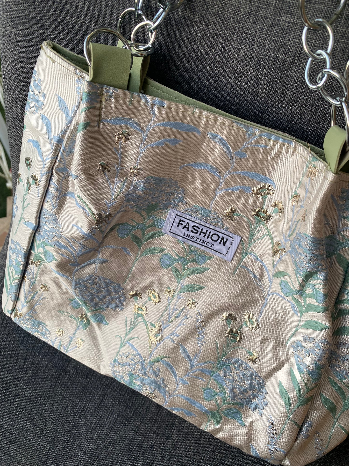 Bolso floral verde