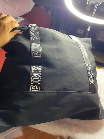 Bolso grande pink color negro