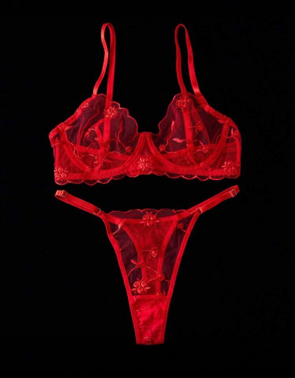 Conjunto rojo 3XL con aro