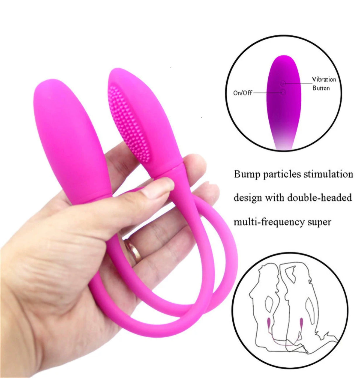 Vibrador doble cabeza