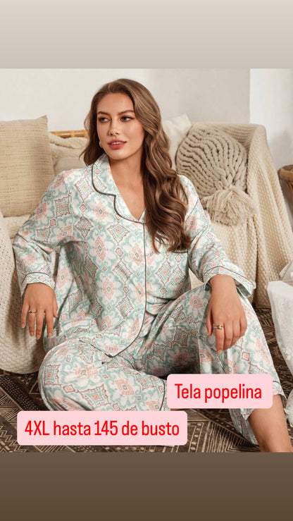 Pijama verde 4XL
