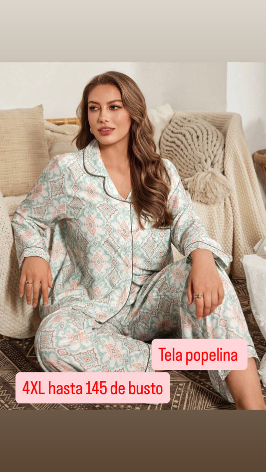 Pijama verde 4XL