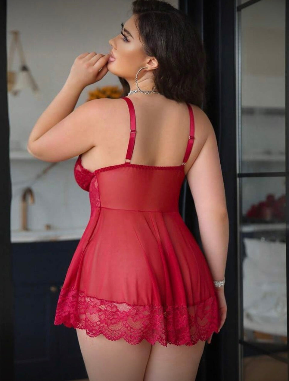 Babydoll rojo 4XL