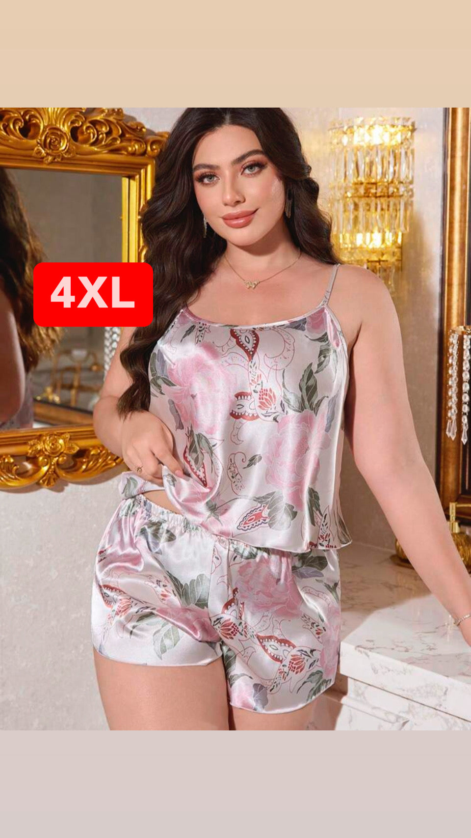 Pijama satén 4XL