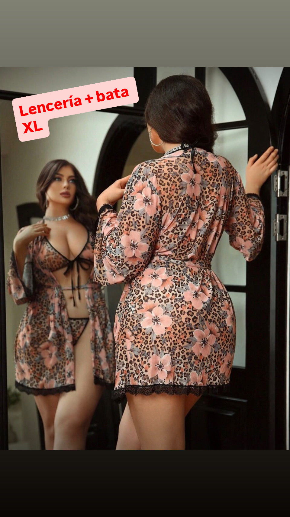 Lencería + bata XL