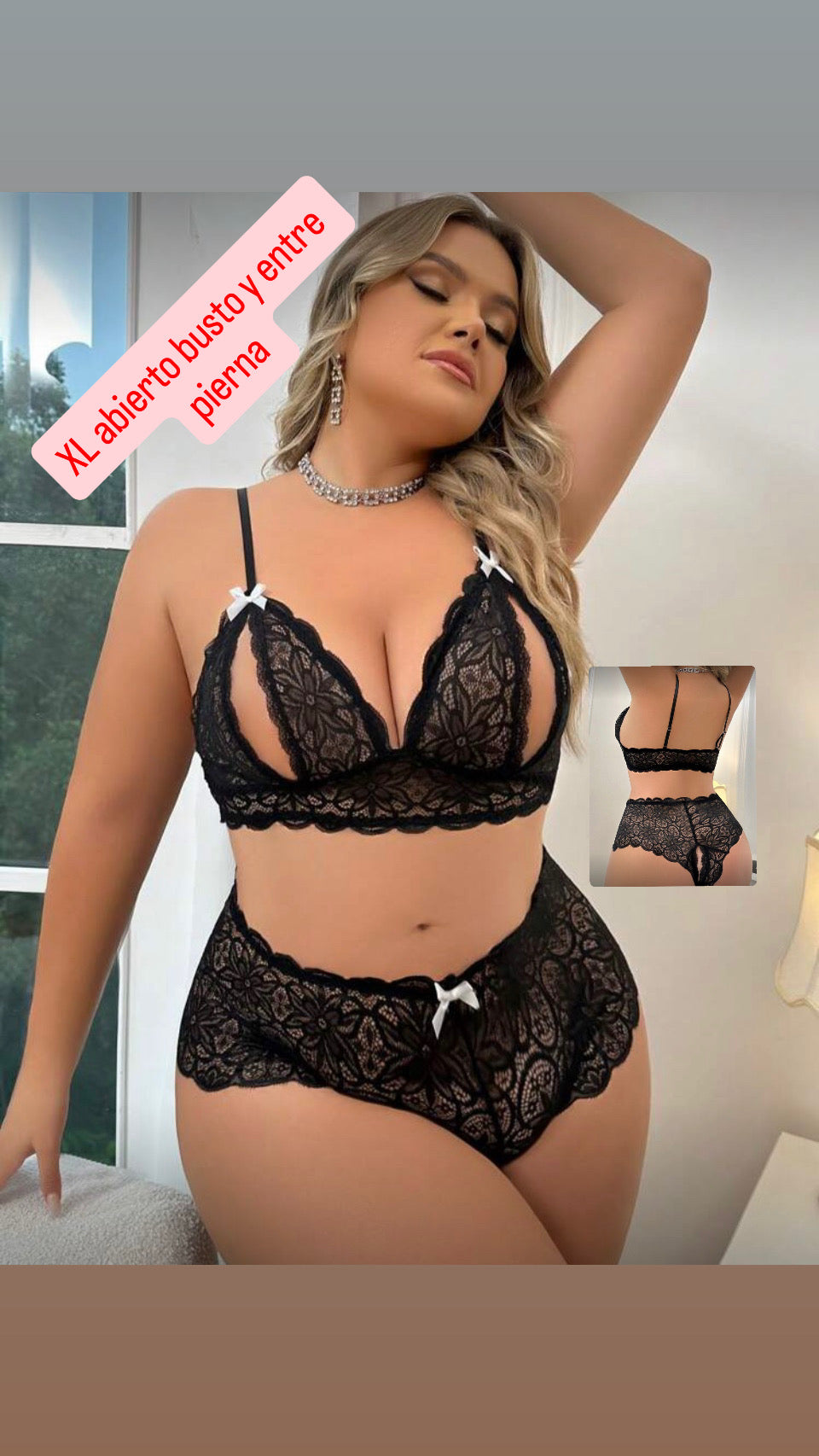Conjunto negro XL