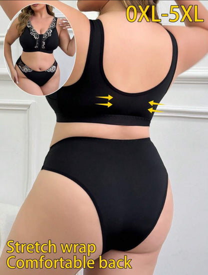 Conjunto negro y blanco 4XL