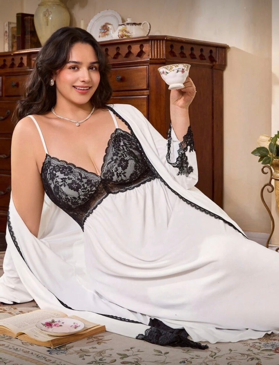 Camisón + bata 4XL