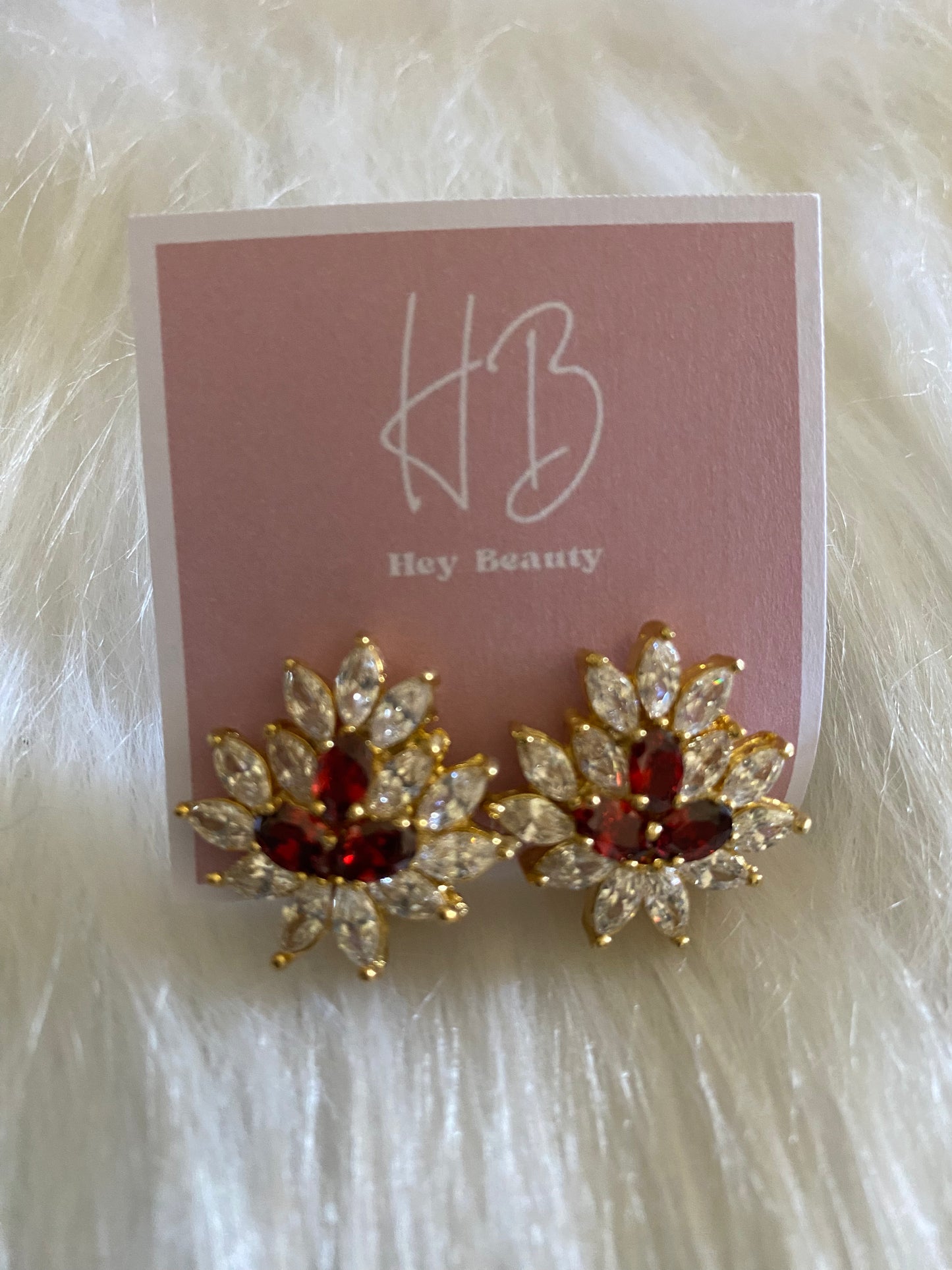 Perlas rojas y strass