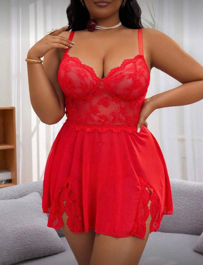 Babydoll rojo 3XL