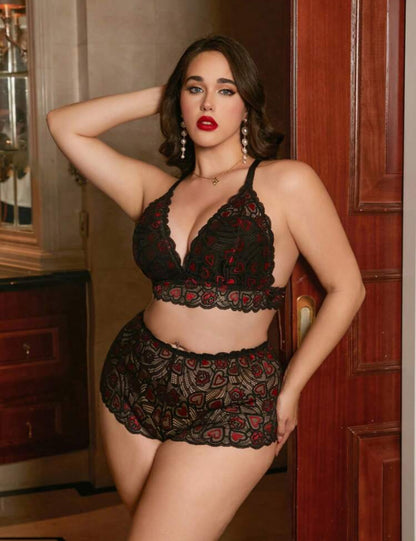 Negro y rojo 4XL