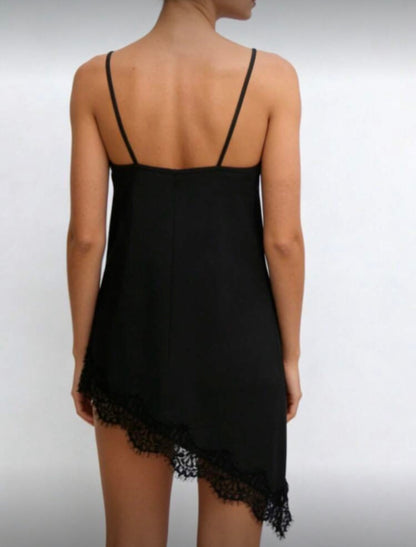 Camisón de algodón XL negro